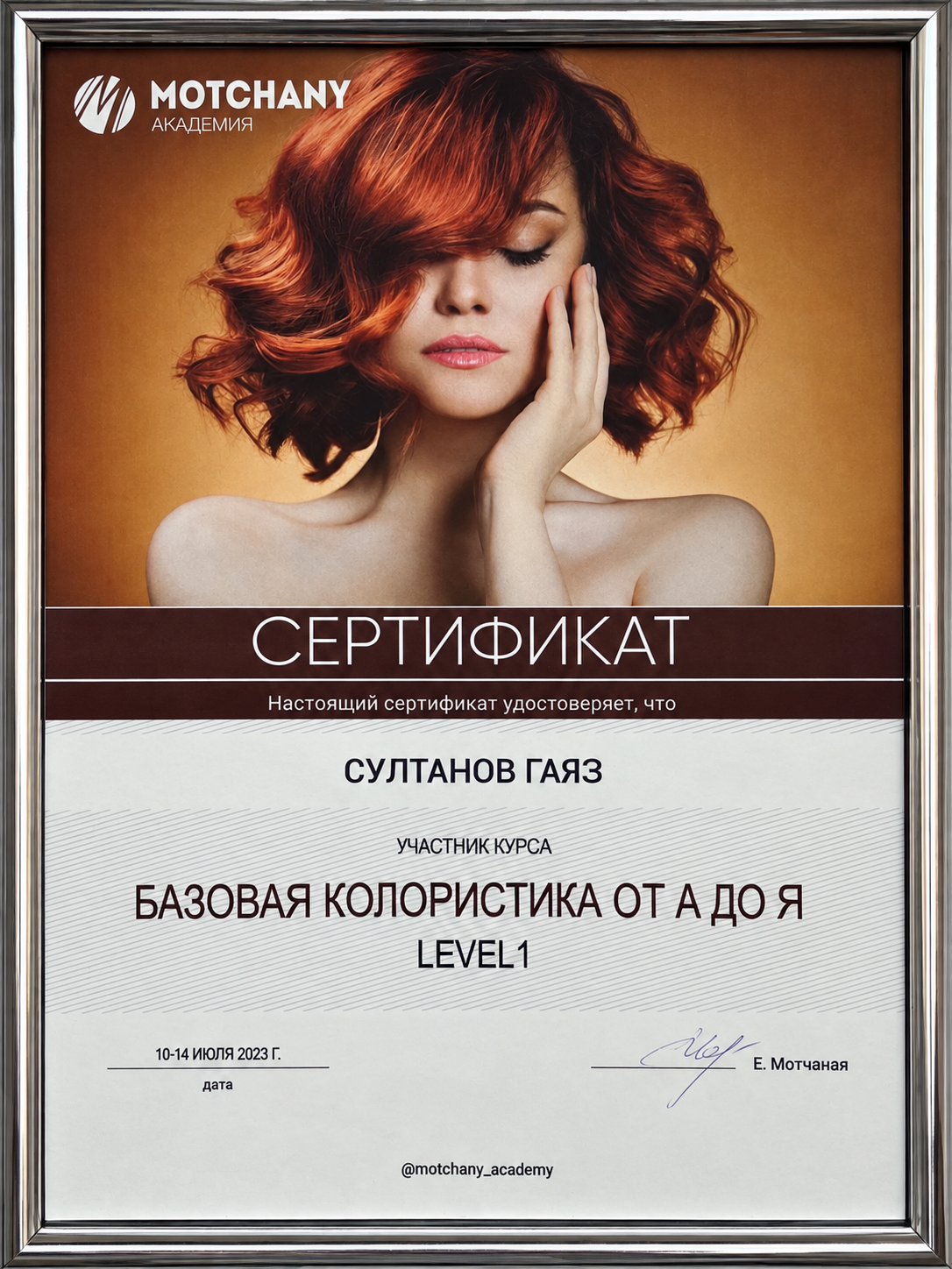Motchany · Базовая колористика, Level 1 — Гаяз Султанов